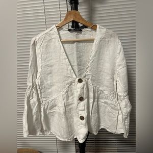 Wooden buttoned rustic tops size XL